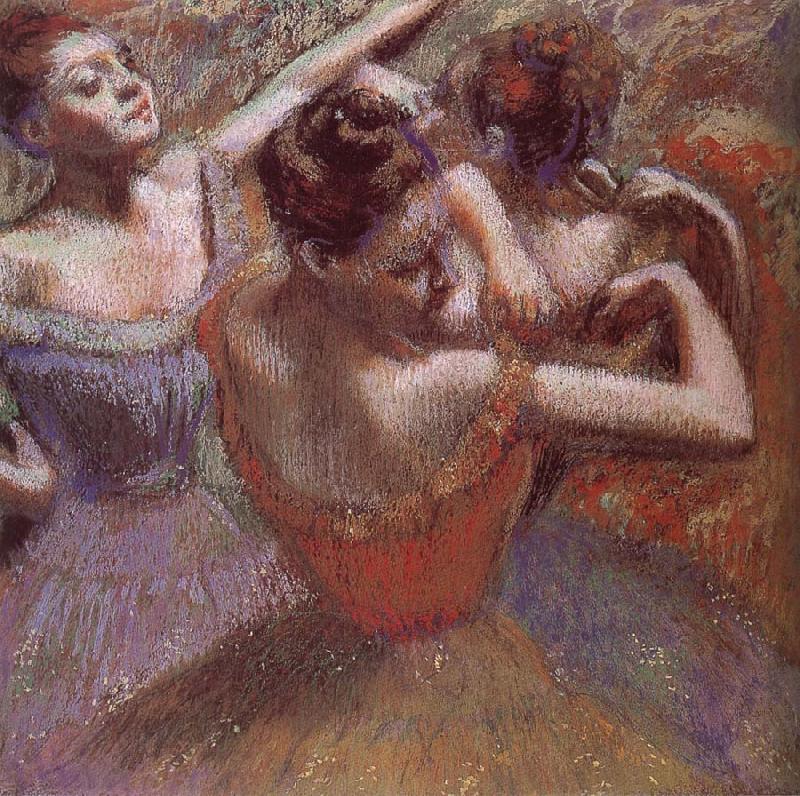 Edgar Degas Dancer triming dress oil painting image